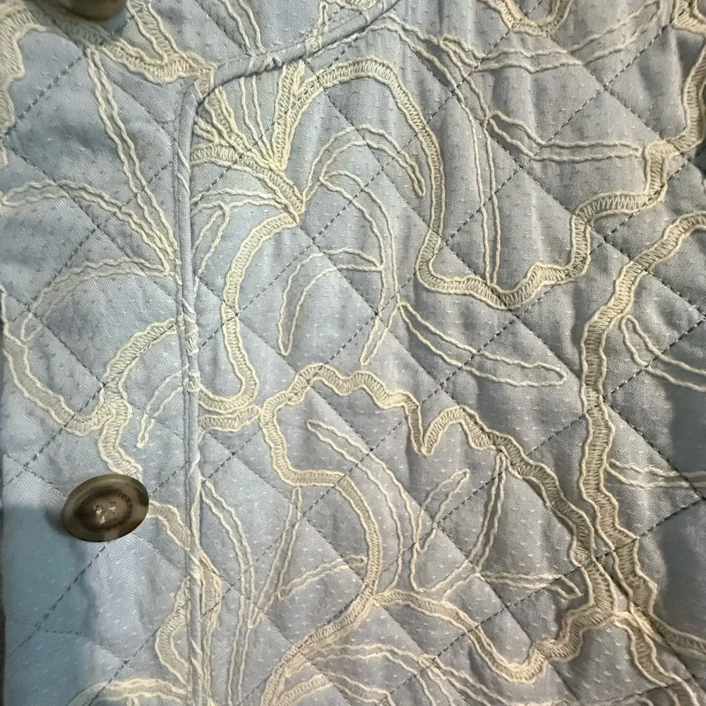 Bagatelle Sky Blue Quilted Puffer Jacket - Picture 3 of 8